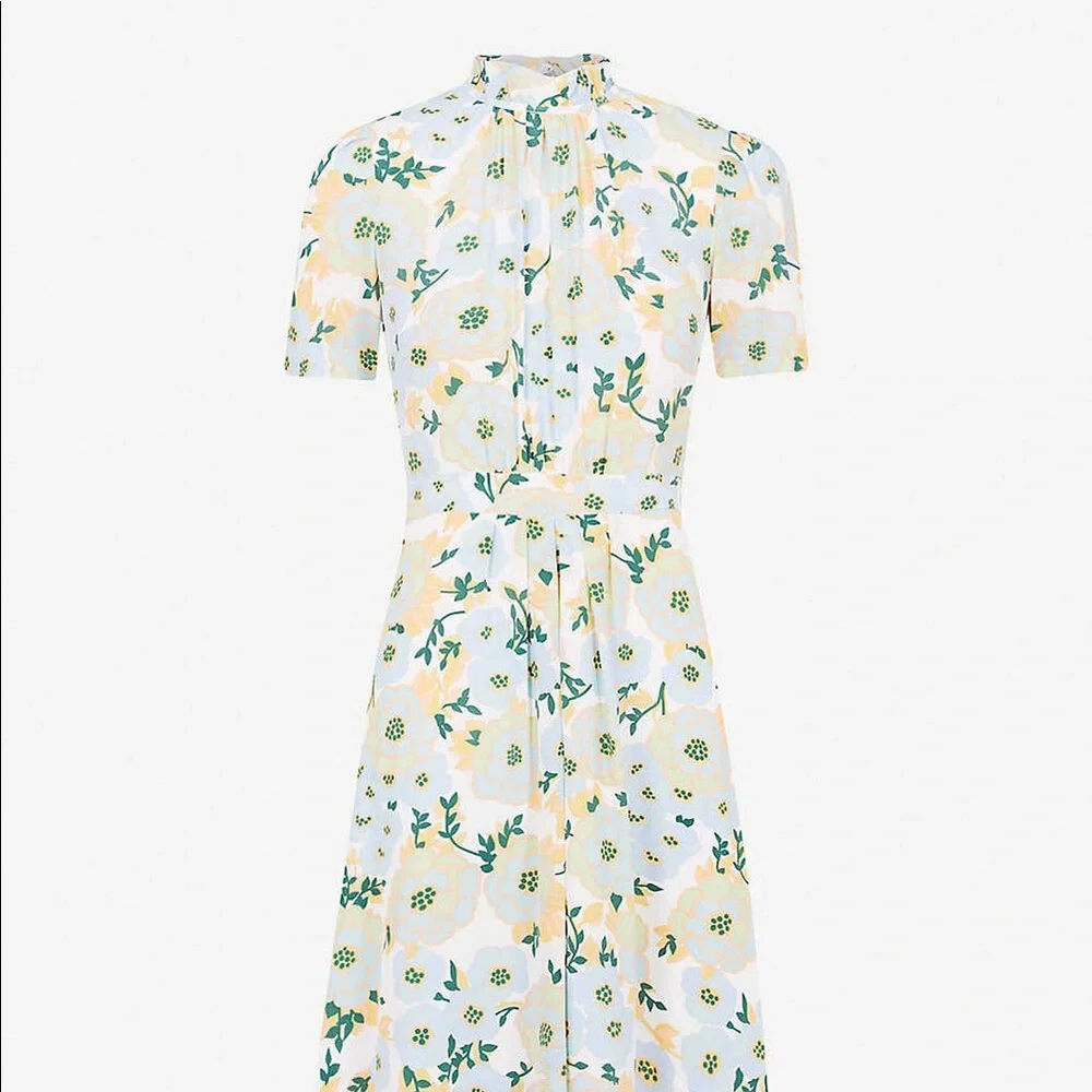 Sandro Rikka floral dress size 38 like new - Picture 3 of 7